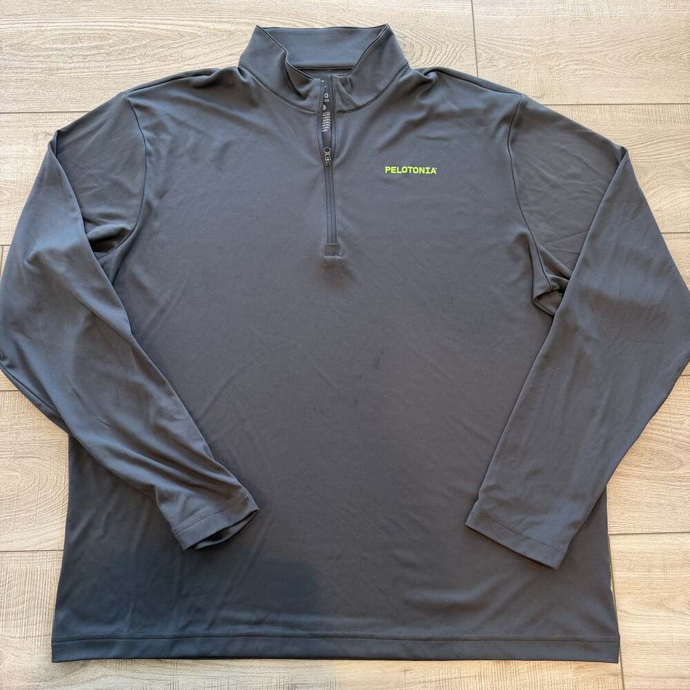 Pelotonia One Goal Mens XL Gray 1/4 Zip Pullover